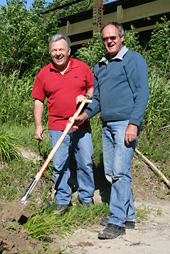 Arbeiten am Naturlehrpfad